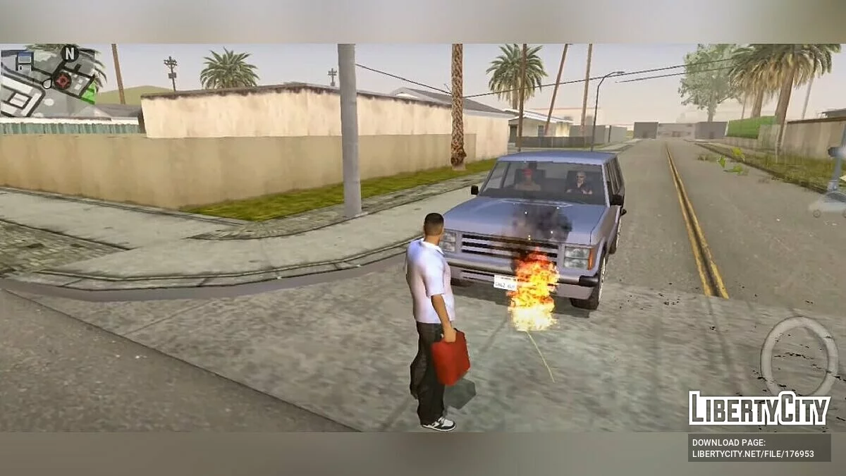 Menggunakan Jerigen Bensin v1.2 / GTA San Andreas (iOS, Android)