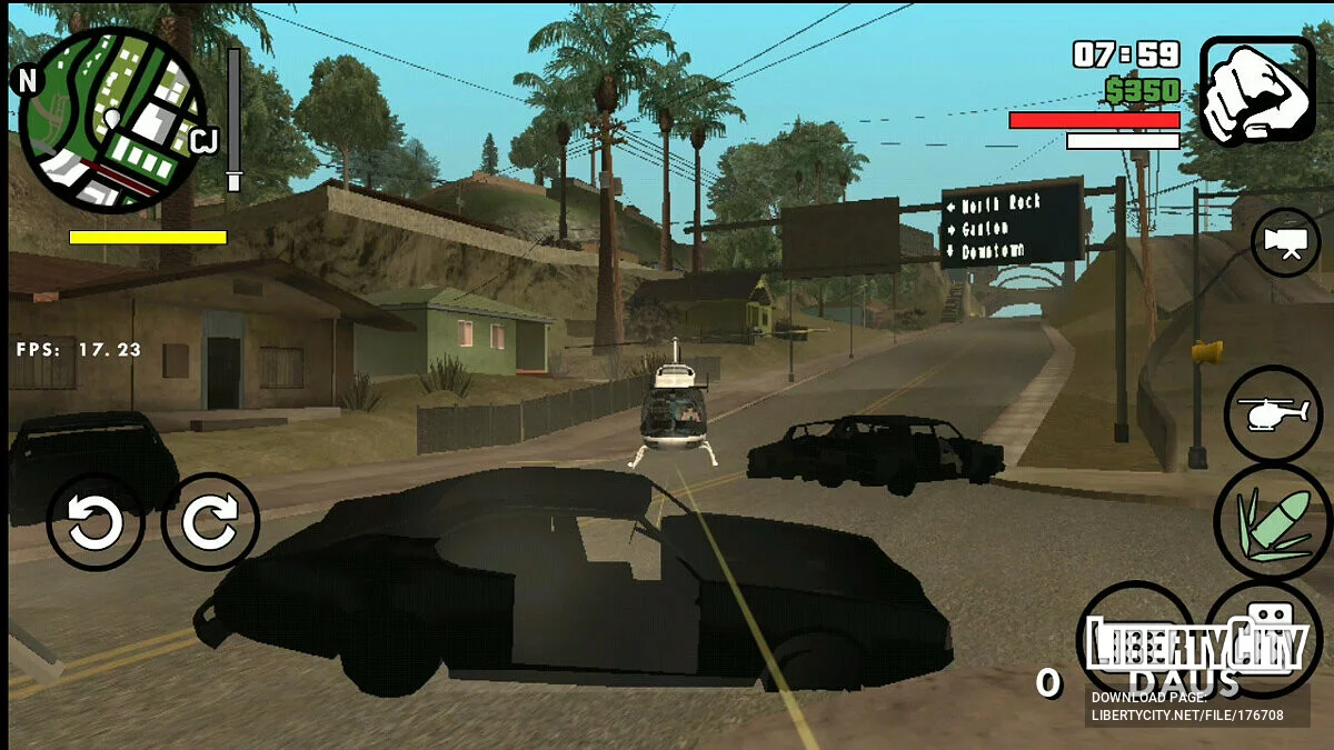 Kemampuan Menembak Api dari Helikopter / GTA San Andreas (iOS, Android)
