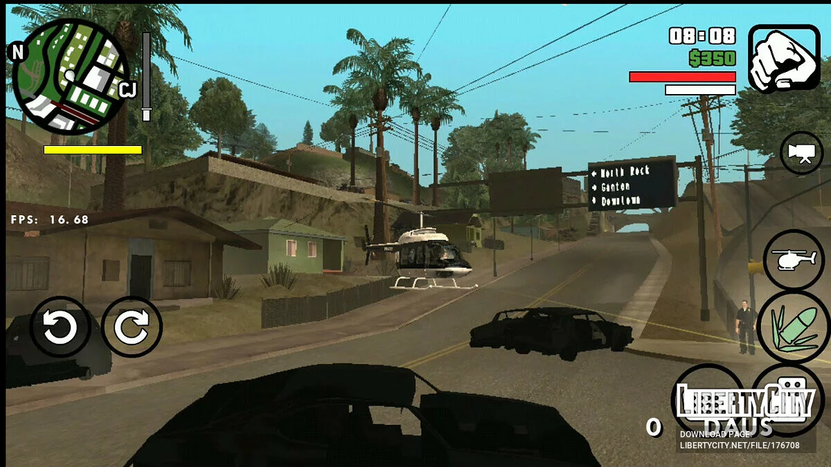 Kemampuan Menembak Api dari Helikopter / GTA San Andreas (iOS, Android)
