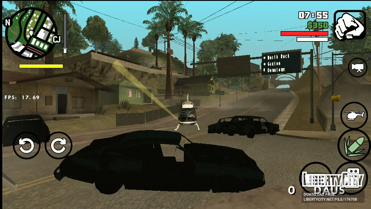 Kemampuan Menembak Api dari Helikopter / GTA San Andreas (iOS, Android)