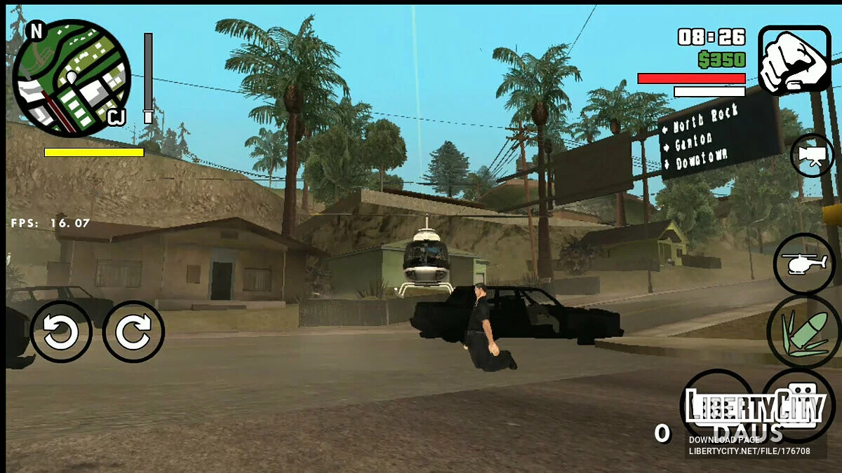 Kemampuan Menembak Api dari Helikopter / GTA San Andreas (iOS, Android)