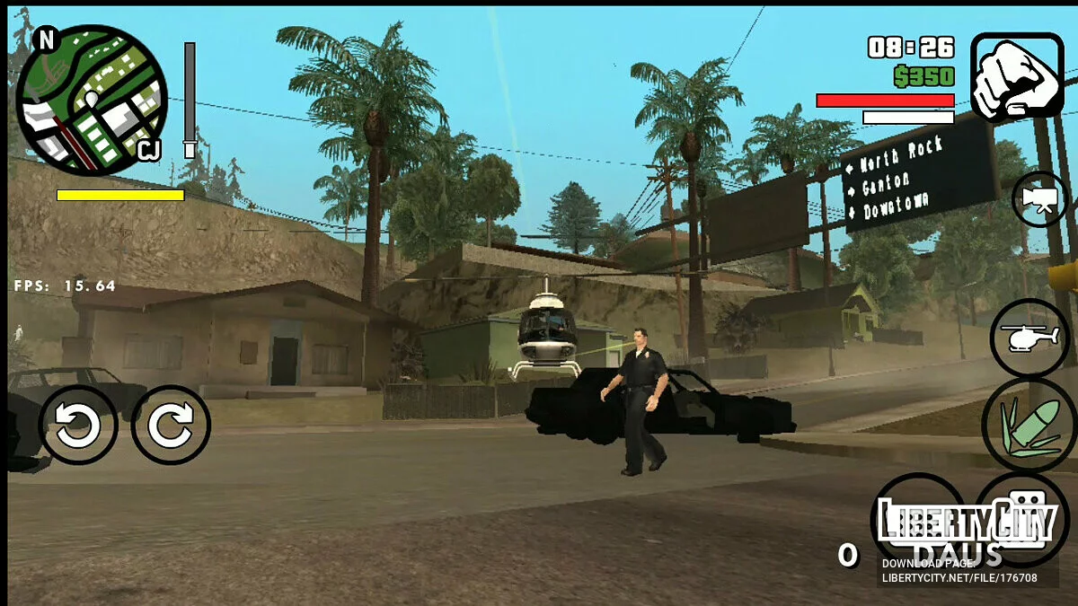 Kemampuan Menembak Api dari Helikopter / GTA San Andreas (iOS, Android)