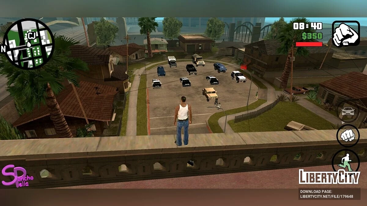 نقل الشرطة وقوات الأمن في شارع Grove / GTA سان أندرياس (iOS، أندرويد)