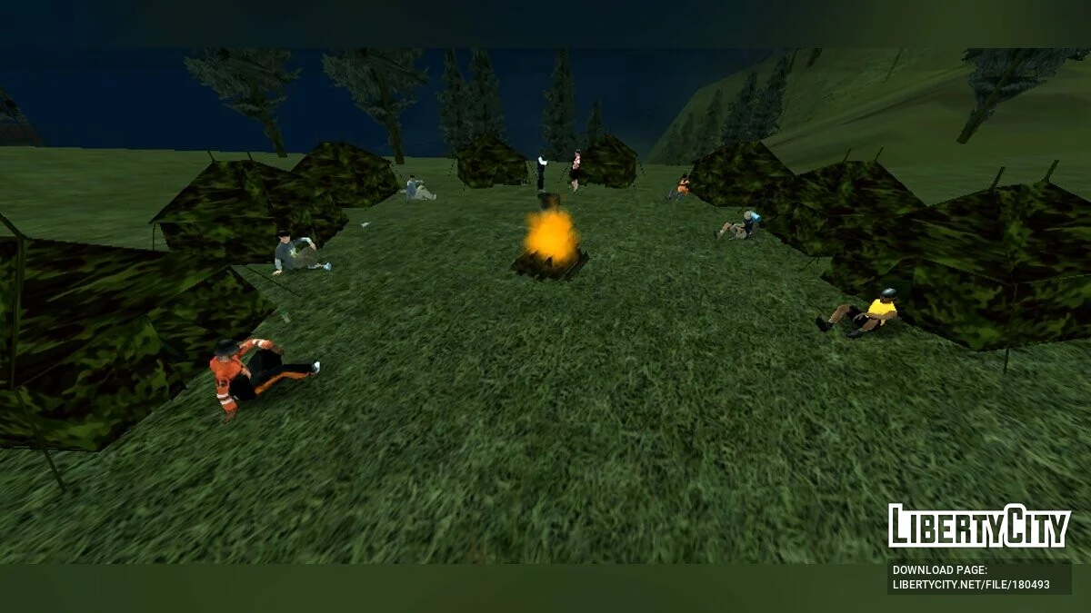 Acampamento nas montanhas / GTA San Andreas (iOS, Android)