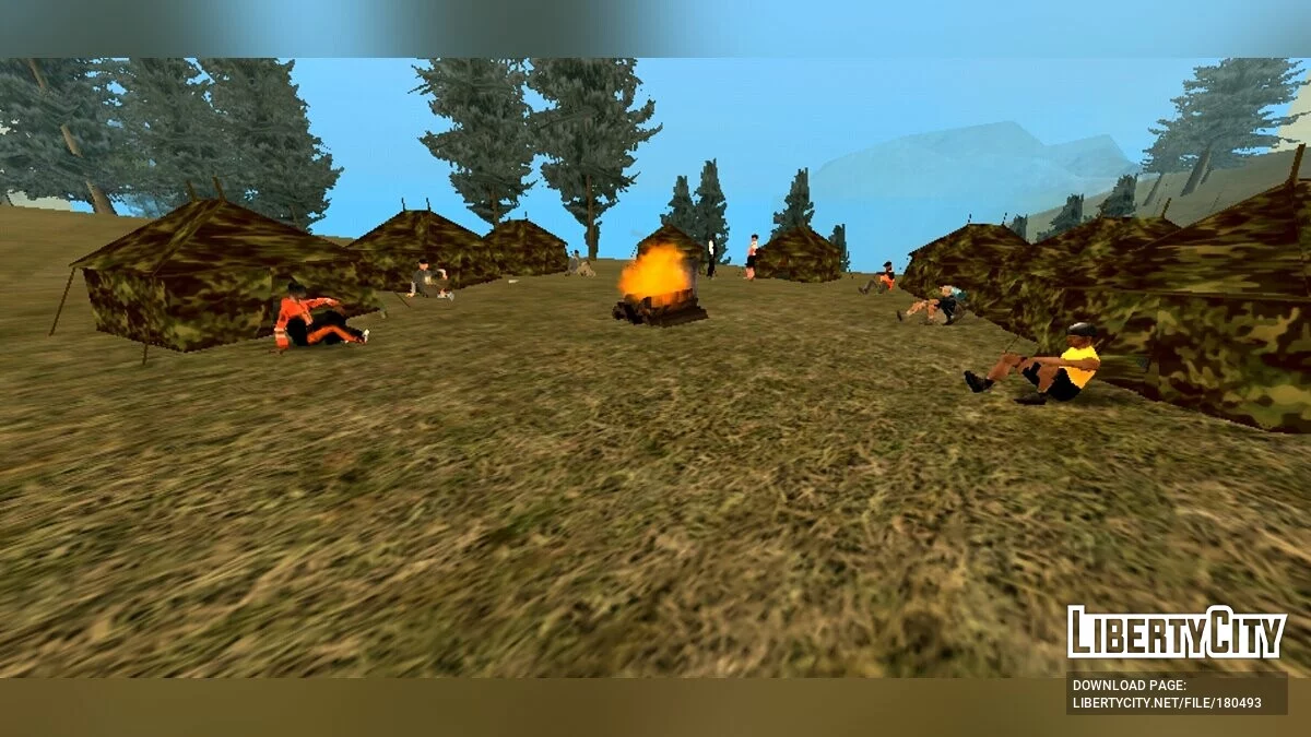 Acampamento nas montanhas / GTA San Andreas (iOS, Android)