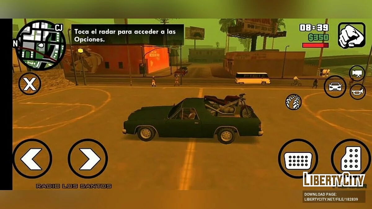 Möglichkeit, ein Motorrad zu transportieren / GTA San Andreas (iOS, Android)