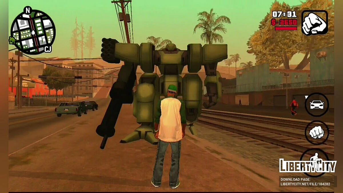 روبوت ميكانيكي الإصدار 1.0 / GTA سان أندرياس (iOS، أندرويد)