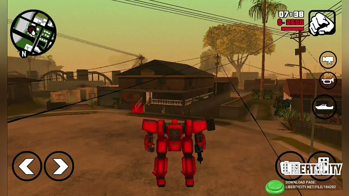 روبوت ميكانيكي الإصدار 1.0 / GTA سان أندرياس (iOS، أندرويد)
