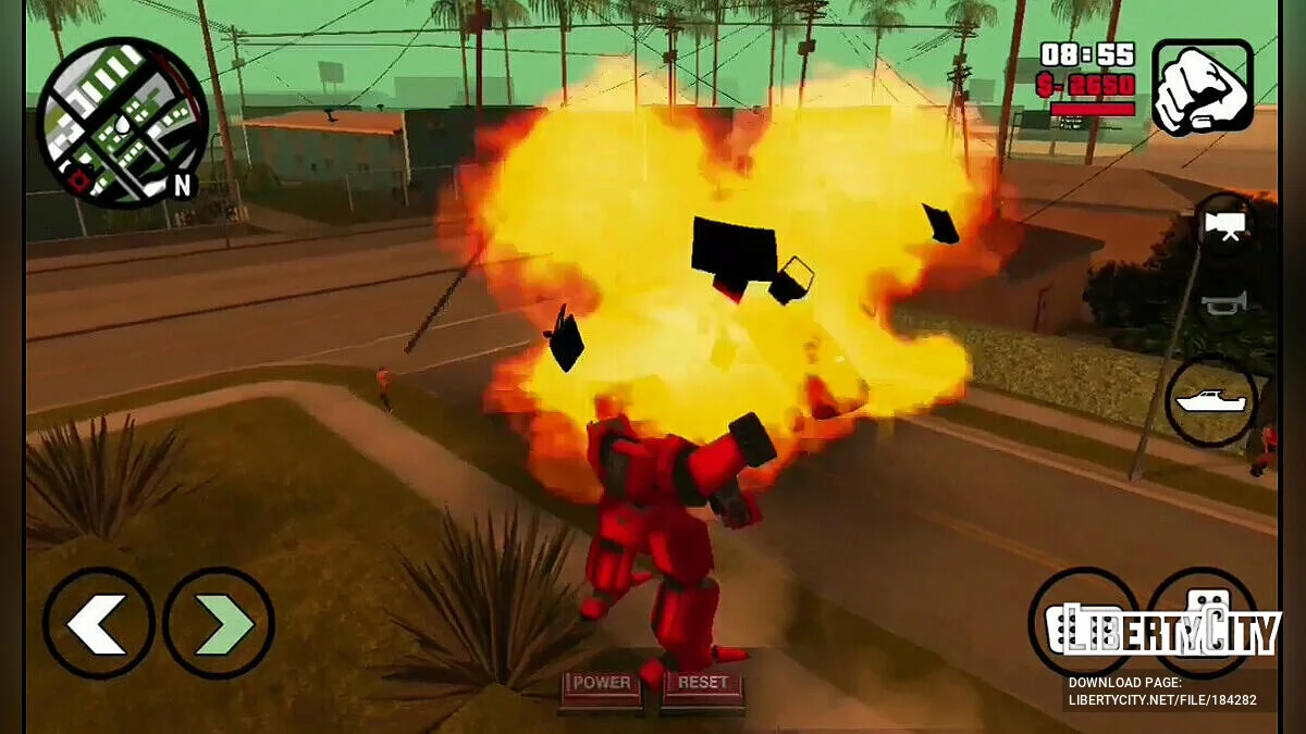 روبوت ميكانيكي الإصدار 1.0 / GTA سان أندرياس (iOS، أندرويد)