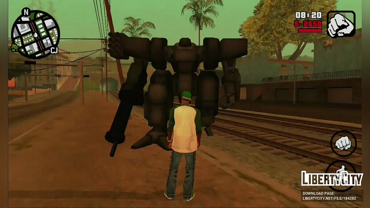روبوت ميكانيكي الإصدار 1.0 / GTA سان أندرياس (iOS، أندرويد)