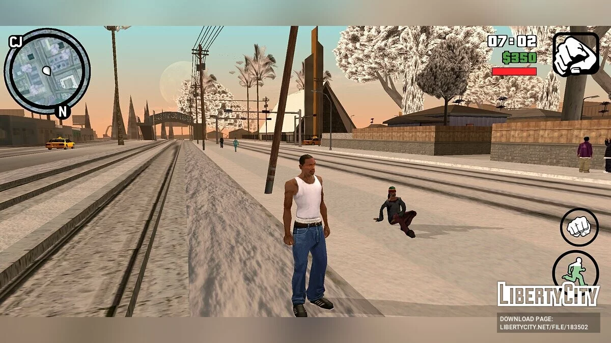 Ausgeschnittenes Verhalten von Obdachlosen aus der Beta-Version / GTA San Andreas (iOS, Android)