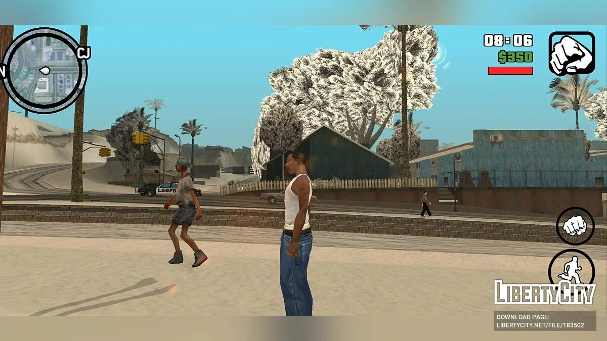 Ausgeschnittenes Verhalten von Obdachlosen aus der Beta-Version / GTA San Andreas (iOS, Android)