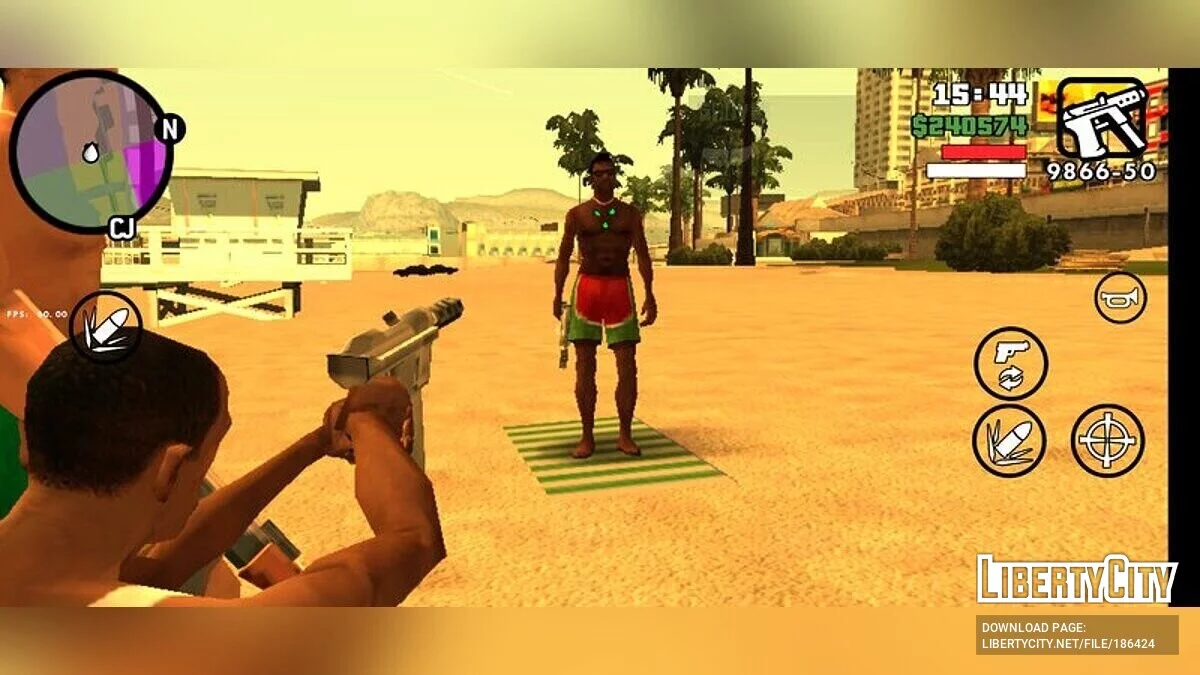 Sieben Passanten als Wachen anheuern / GTA San Andreas (iOS, Android)