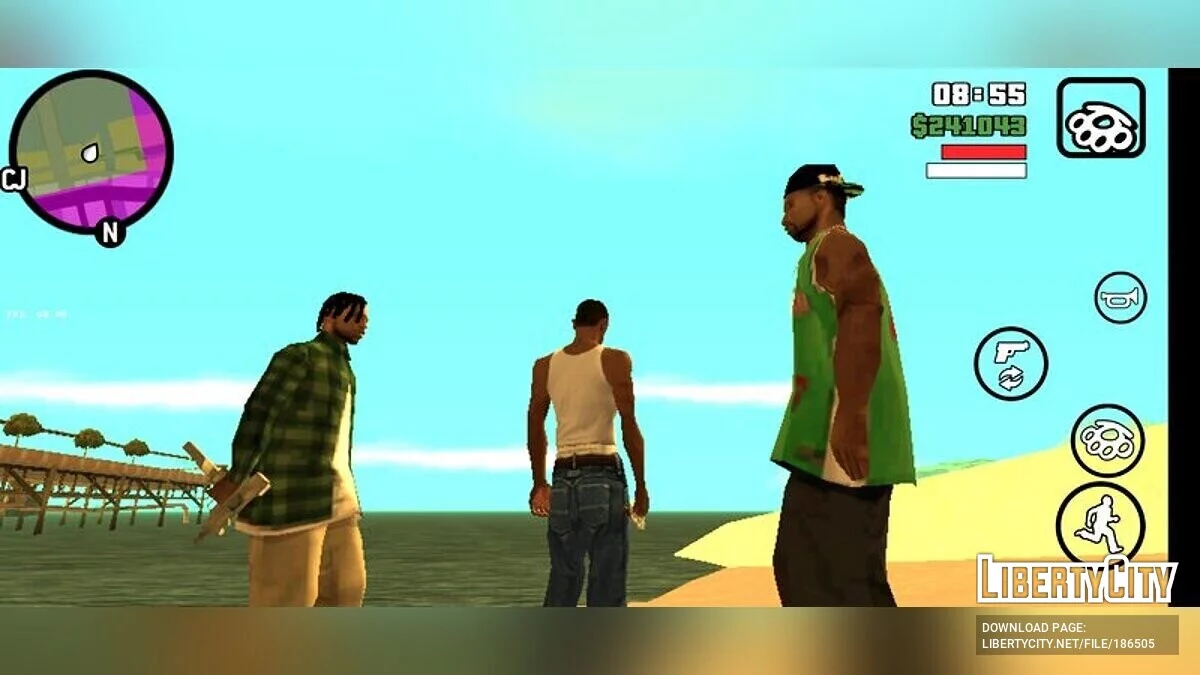 Set Weapons Gang Members / GTA San Andreas (iOS, Android)