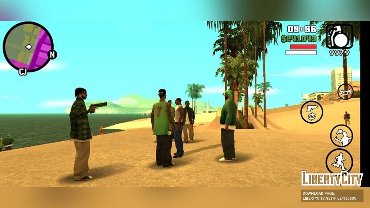Set Weapons Gang Members / GTA San Andreas (iOS, Android)