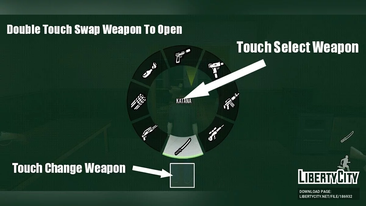 Weapon Wheel from Definitive Edition / GTA San Andreas (iOS, Android)