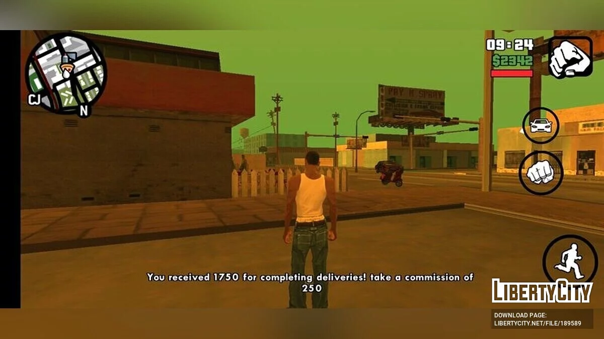 Pizza delivery man tasks / GTA San Andreas (iOS, Android)