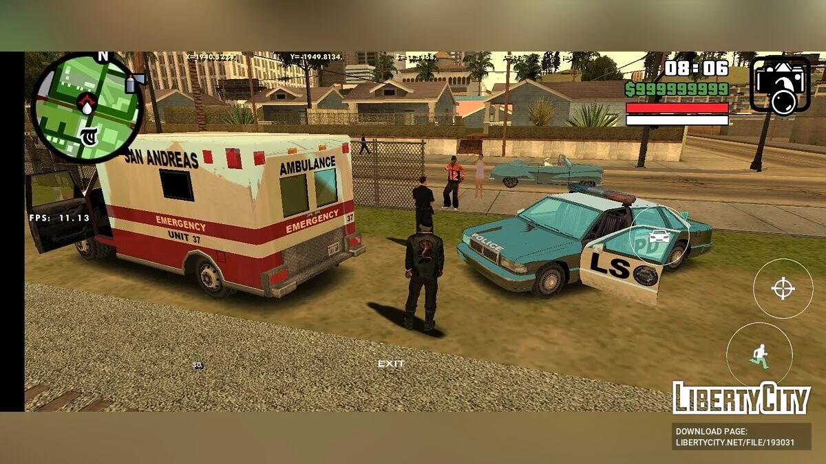Pessoas atingidas por um trem / GTA San Andreas (iOS, Android)