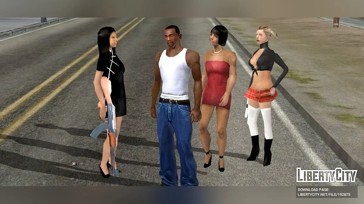 Призвати дівчат-охоронниць / GTA San Andreas (iOS, Android)