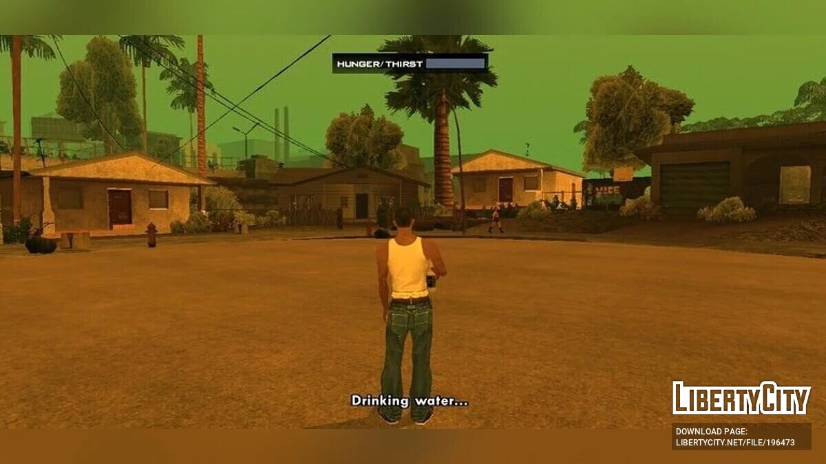 نظام الجوع والعطش / GTA سان أندرياس (iOS، أندرويد)