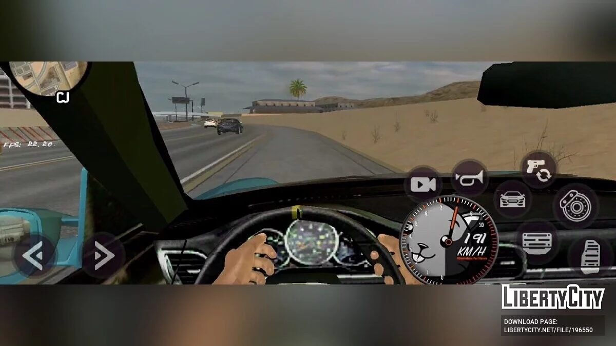Condução em primeira pessoa / GTA San Andreas (iOS, Android)