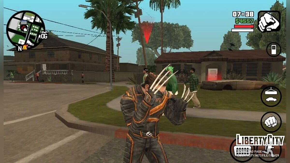 Mod Wolverine / GTA San Andreas (iOS, Android)