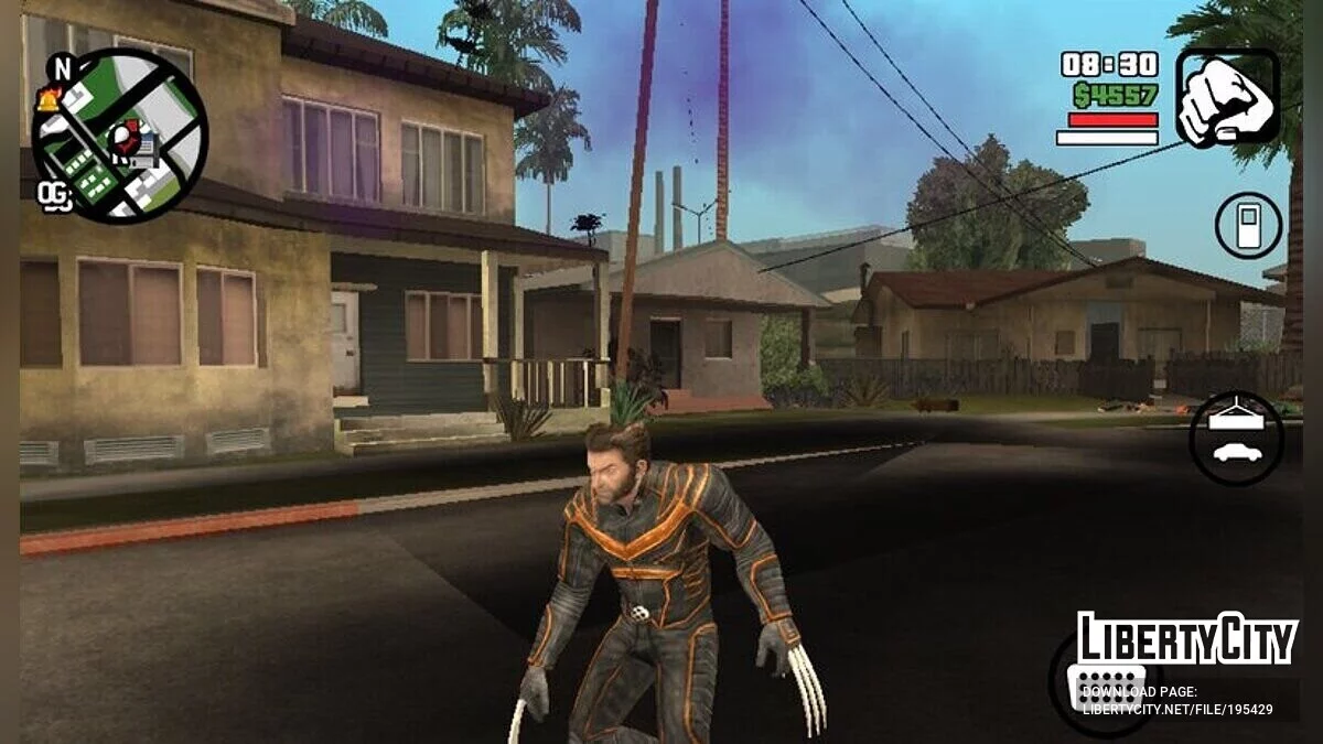 Mod Wolverine / GTA San Andreas (iOS, Android)