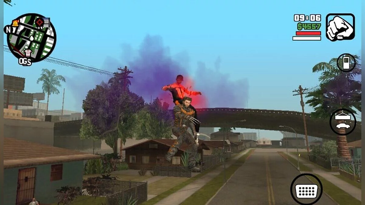 Mod Wolverine / GTA San Andreas (iOS, Android)