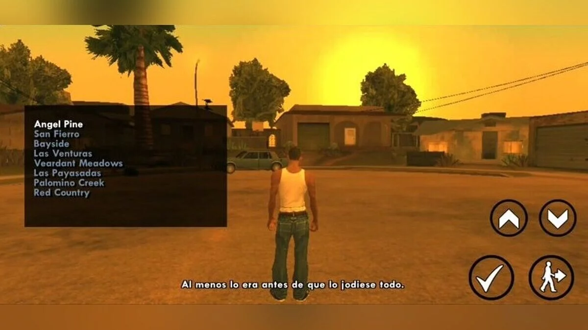 Меню з новою локацією / GTA San Andreas (iOS, Android)