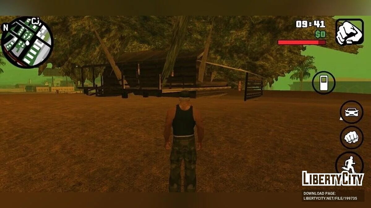 Новые деревья возле Grove Street / GTA San Andreas (iOS, Android)