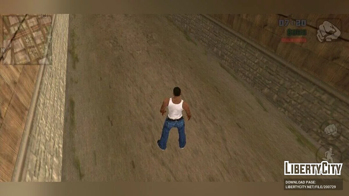 Прозорий ХУД та клавіші / GTA San Andreas (iOS, Android)