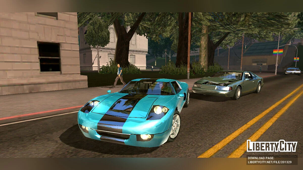 انعكاس واقعي للسيارات / GTA سان أندرياس (iOS، أندرويد)