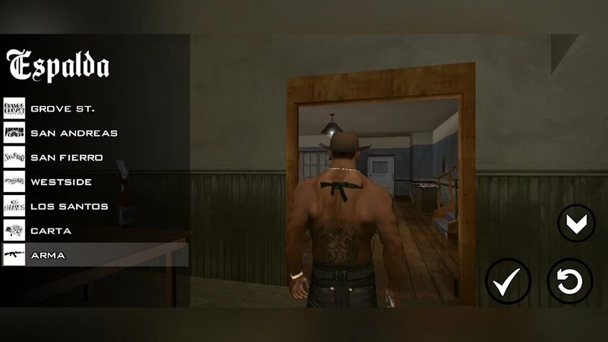 Tattoo Selector / GTA San Andreas (iOS, Android)