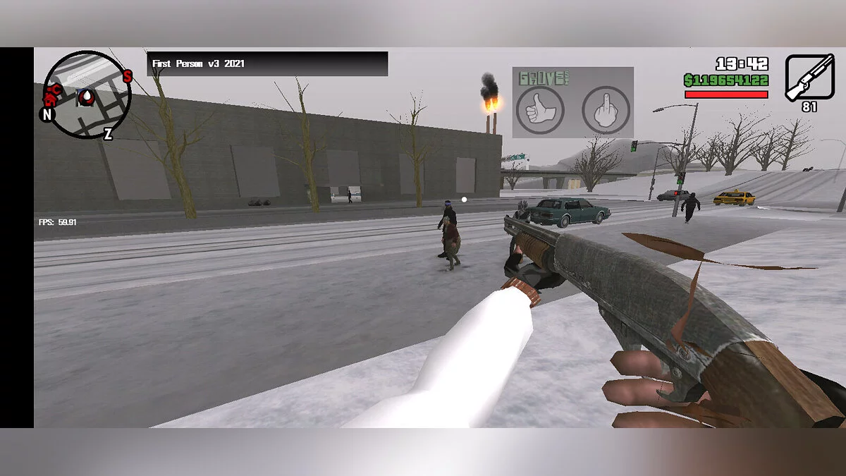 Mod Orang Pertama (Mobile) / GTA San Andreas (iOS, Android)