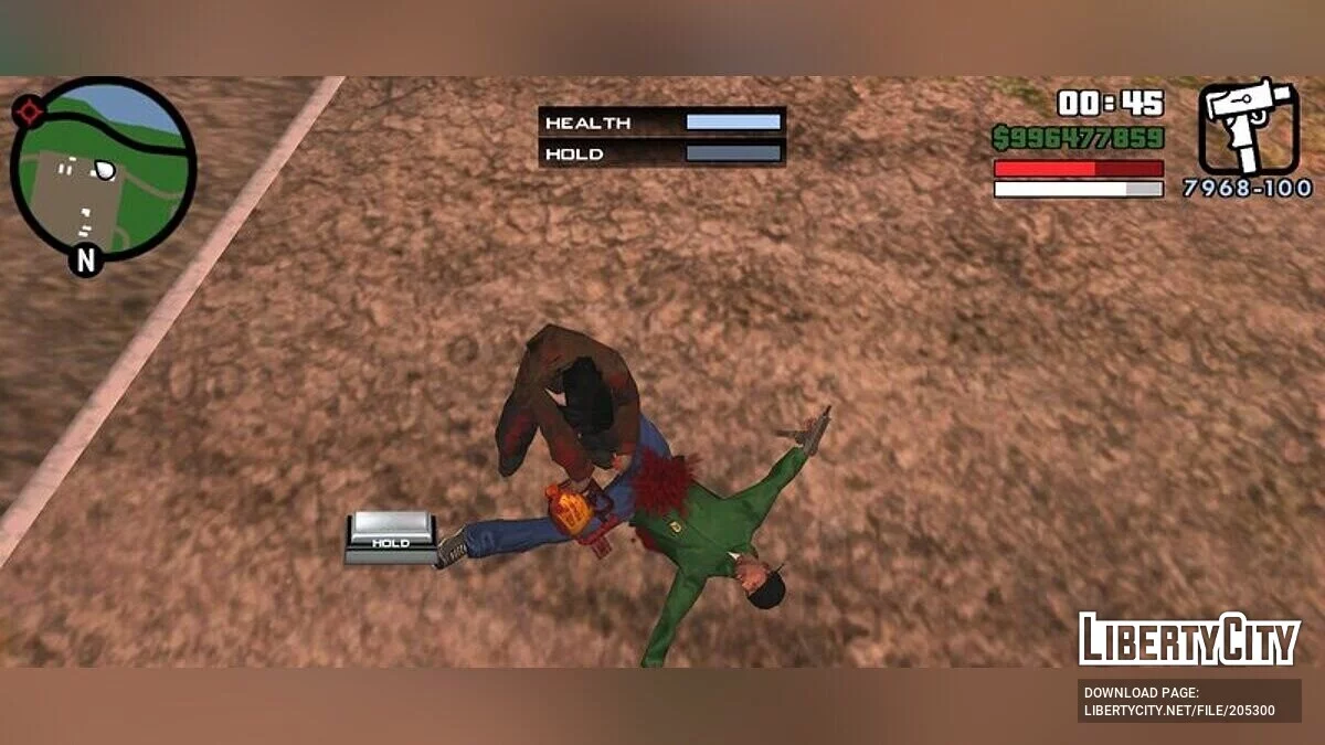 Убийца Кожаное Лицо с бензопилой / GTA سان أندرياس (iOS، أندرويد)