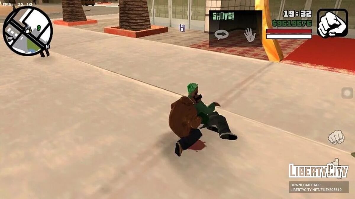 علاج الأخ المصاب / GTA سان أندرياس (iOS، أندرويد)