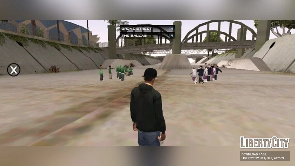 Guerra de Gangues: 14 contra 14 / GTA San Andreas (iOS, Android)