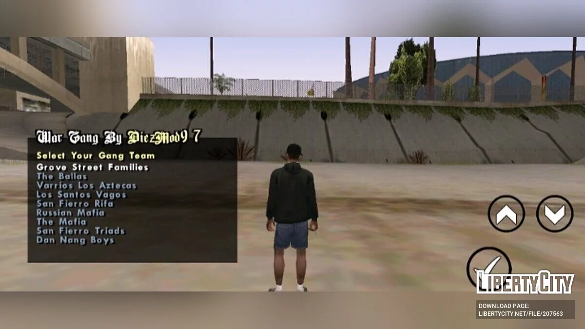 Guerra de Gangues: 14 contra 14 / GTA San Andreas (iOS, Android)