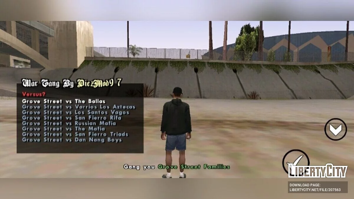 Guerra de Gangues: 14 contra 14 / GTA San Andreas (iOS, Android)