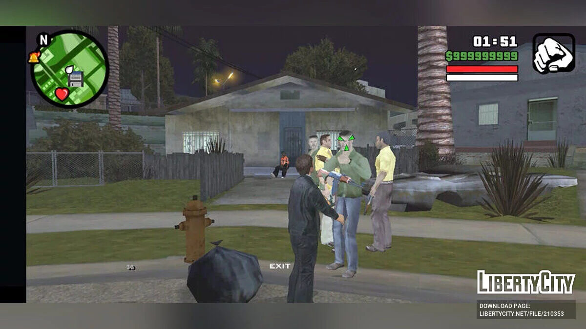 Dê armas aos membros de sua gangue / GTA San Andreas (iOS, Android)