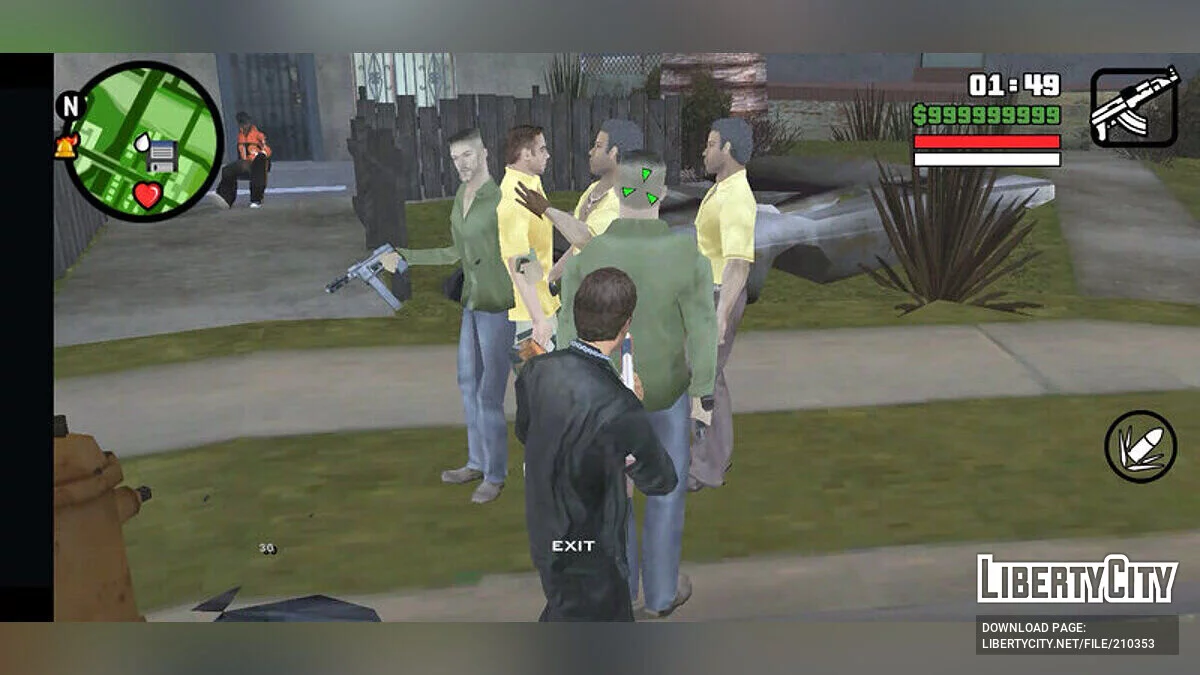 Dê armas aos membros de sua gangue / GTA San Andreas (iOS, Android)