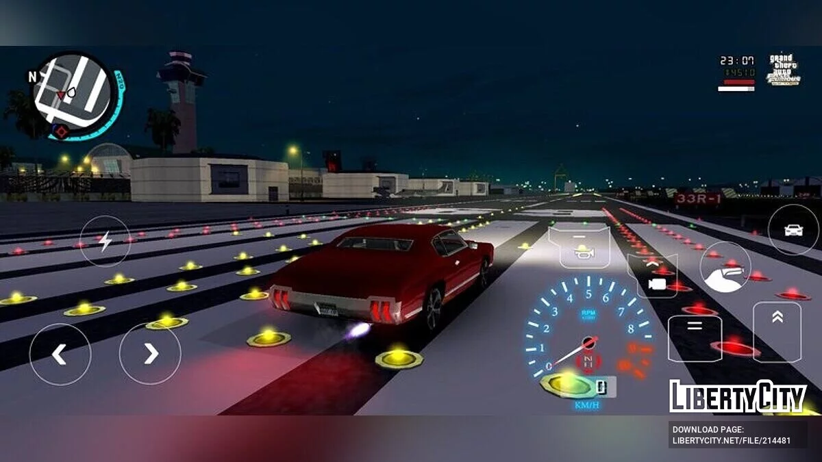 مقياس سرعة الدوران النيون + عداد السرعة / GTA سان أندرياس (iOS، أندرويد)