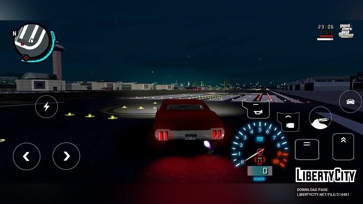 مقياس سرعة الدوران النيون + عداد السرعة / GTA سان أندرياس (iOS، أندرويد)