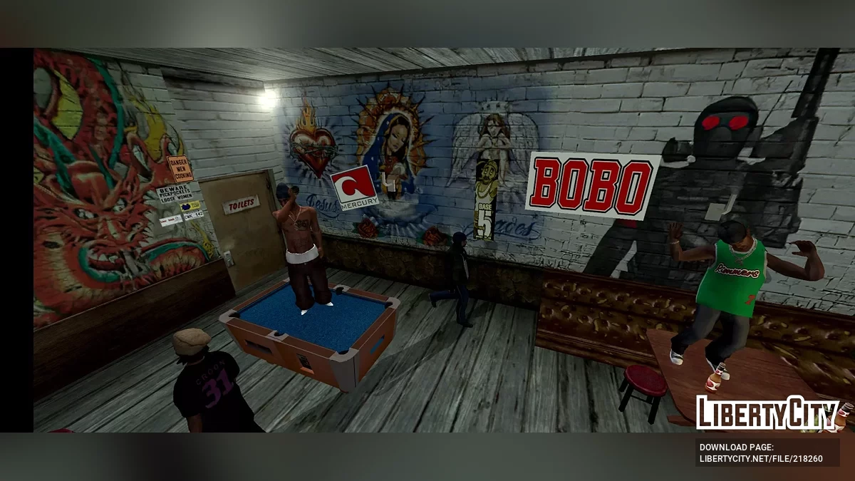 Бар банди Grove Street Families / GTA San Andreas (iOS, Android)