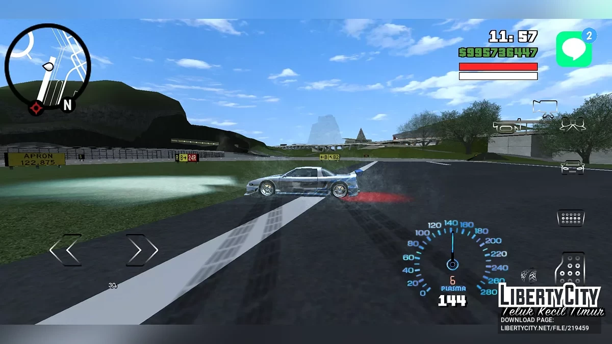 Стильний та зручний неоновий спідометр / GTA San Andreas (iOS, Android)