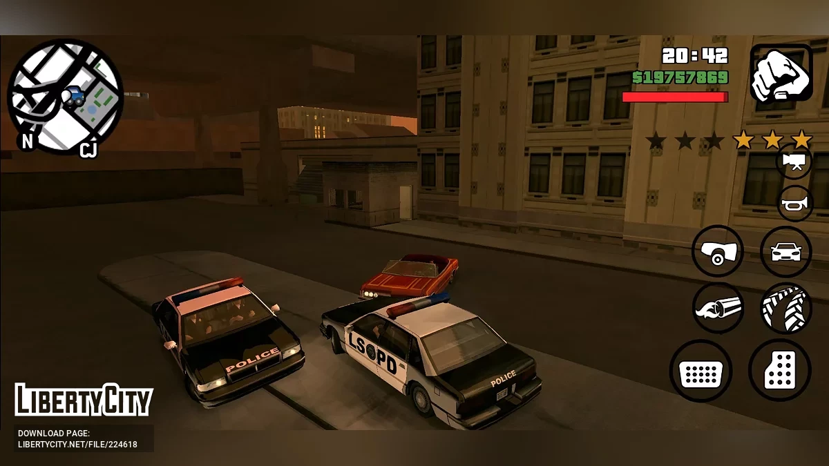 Depósito de vehículos funcional / GTA San Andreas (iOS, Android)