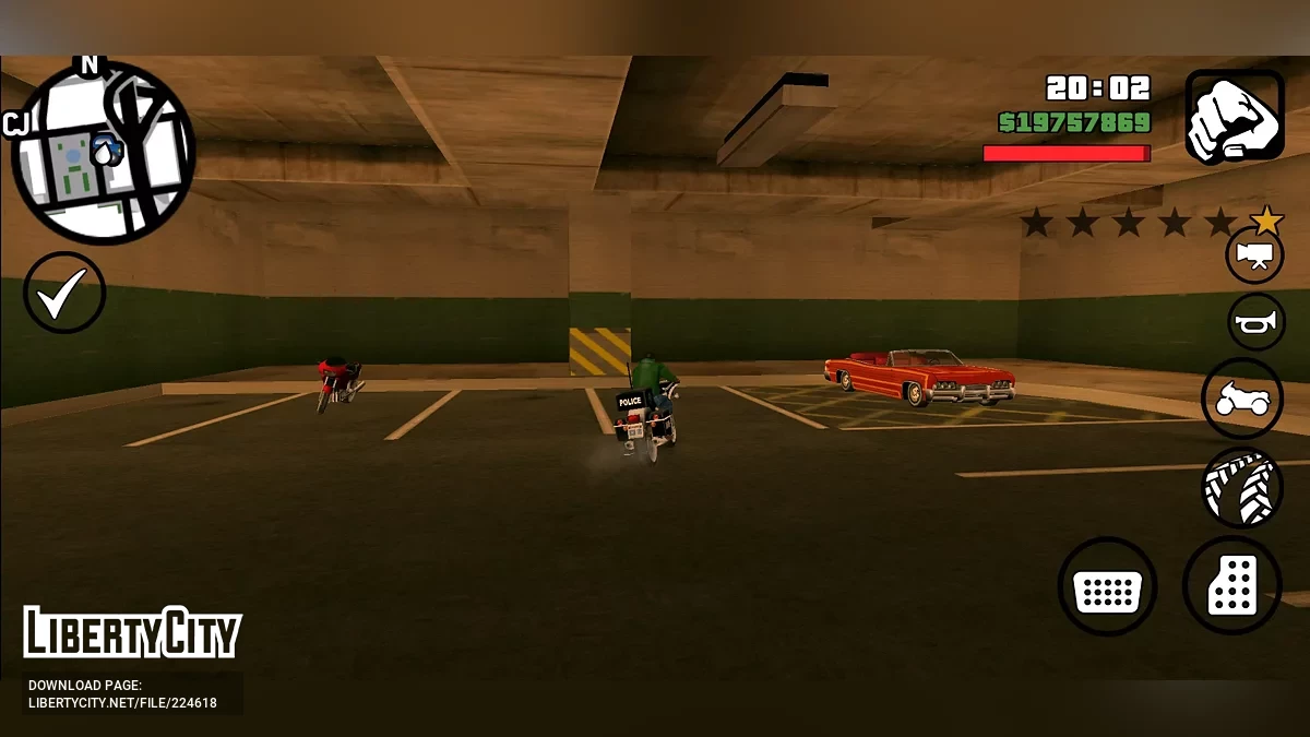 Depósito de vehículos funcional / GTA San Andreas (iOS, Android)