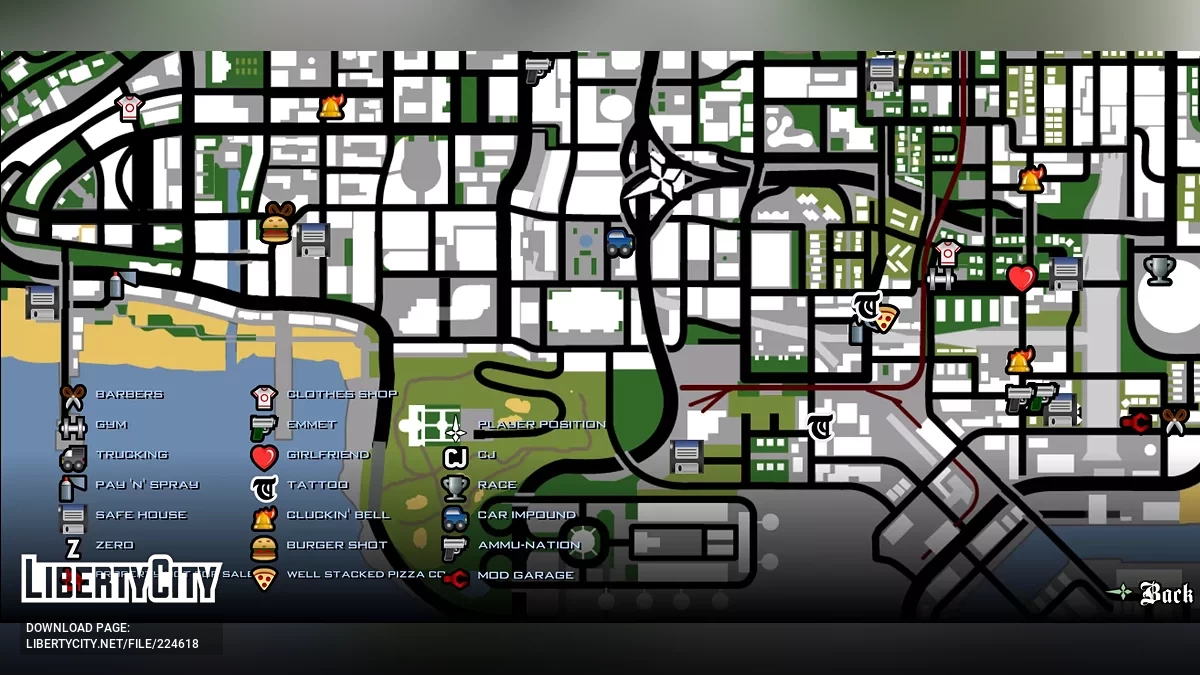 Depósito de vehículos funcional / GTA San Andreas (iOS, Android)