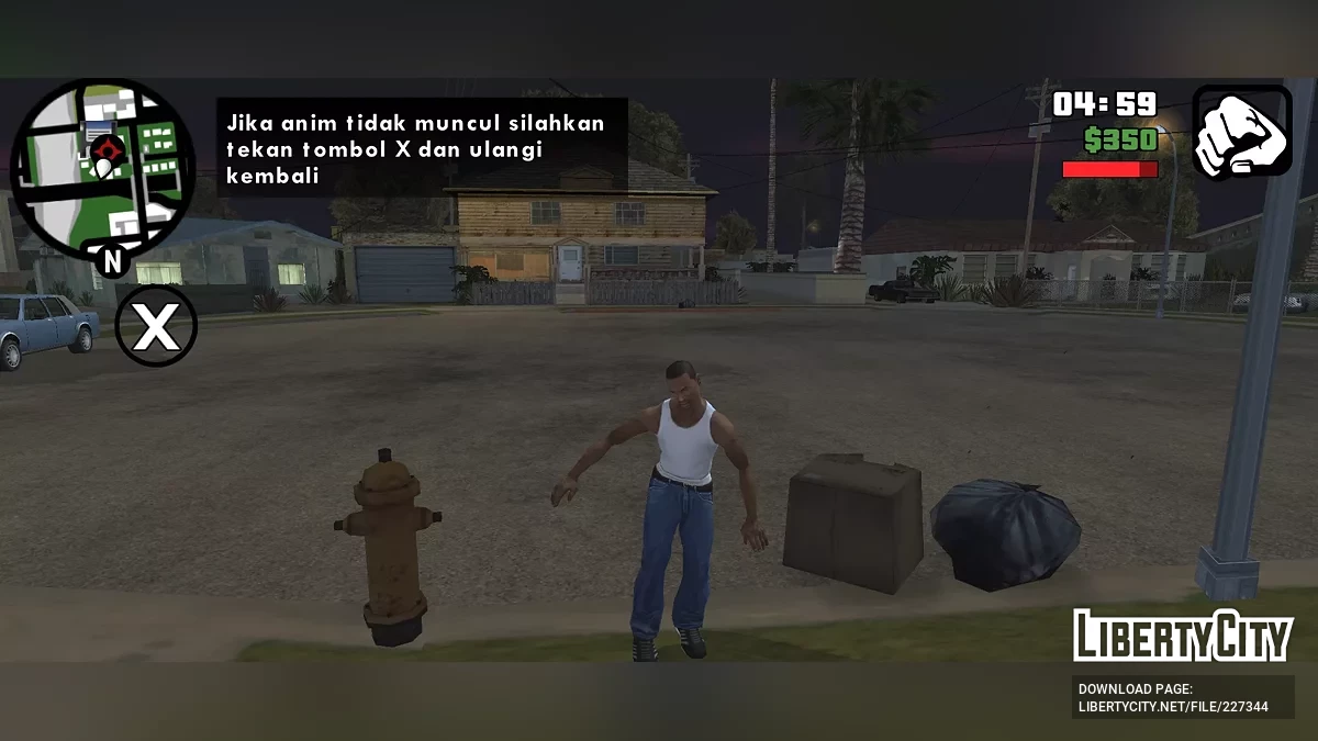 Selector de Animaciones / GTA San Andreas (iOS, Android)