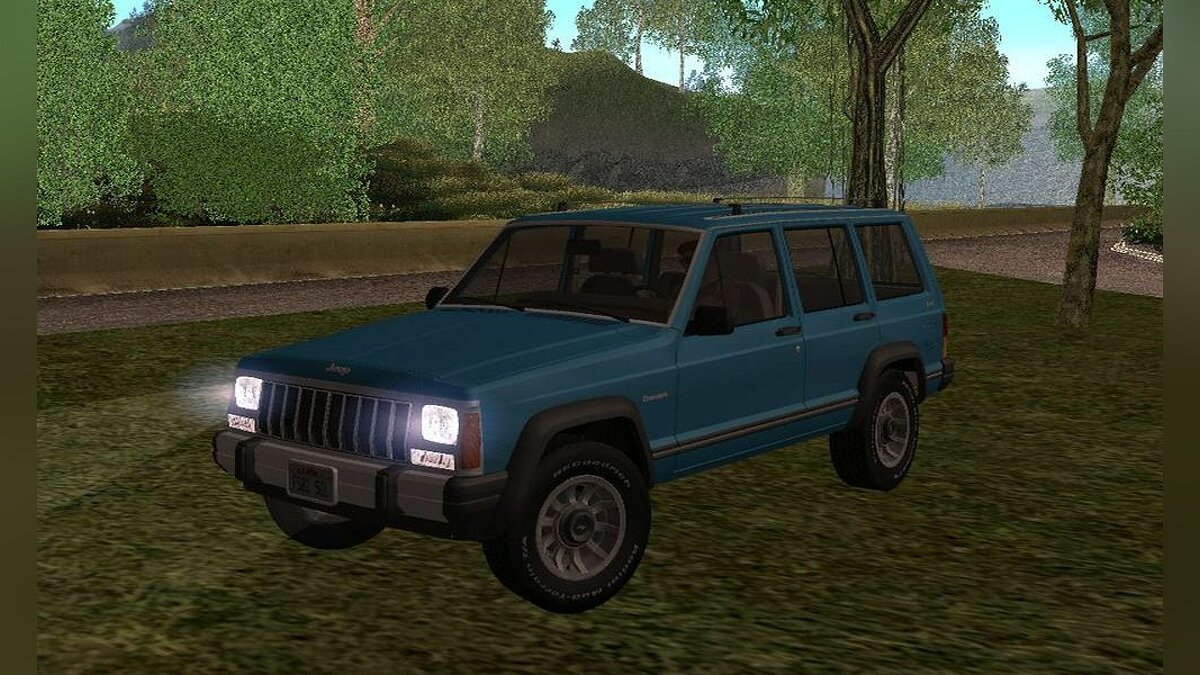 Jeep Cherokee 1984 + 4 paint jobs for GTA San Andreas